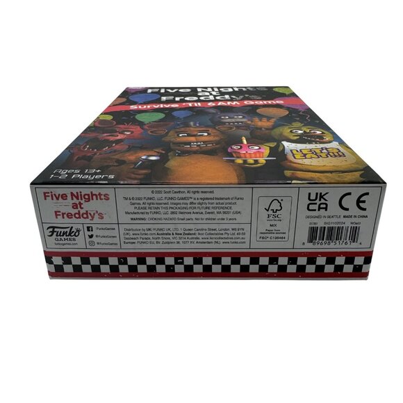 Five Nights At Freddys Survive Til 6 AM Board Game Funko Games Ages 13+ - Picture 2 of 5